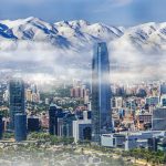 Santiago cityscape with mountains in the background