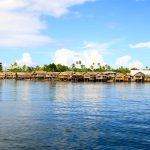Scenic view of Auki, Solomon Islands with tropical landscapes and crystal-clear waters
