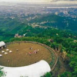 Stunning panoramic view of Cebu City showcasing its vibrant urban landscape, beaches, and natural beauty.