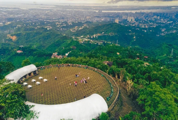 Stunning panoramic view of Cebu City showcasing its vibrant urban landscape, beaches, and natural beauty.