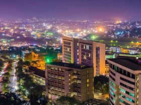 View of Kampala, Uganda showcasing the vibrant city skyline, lush greenery, and local culture.